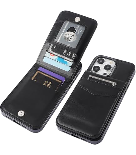 Amazon.com: Vinich for iPhone 15 Pro Max Wallet Case with Card